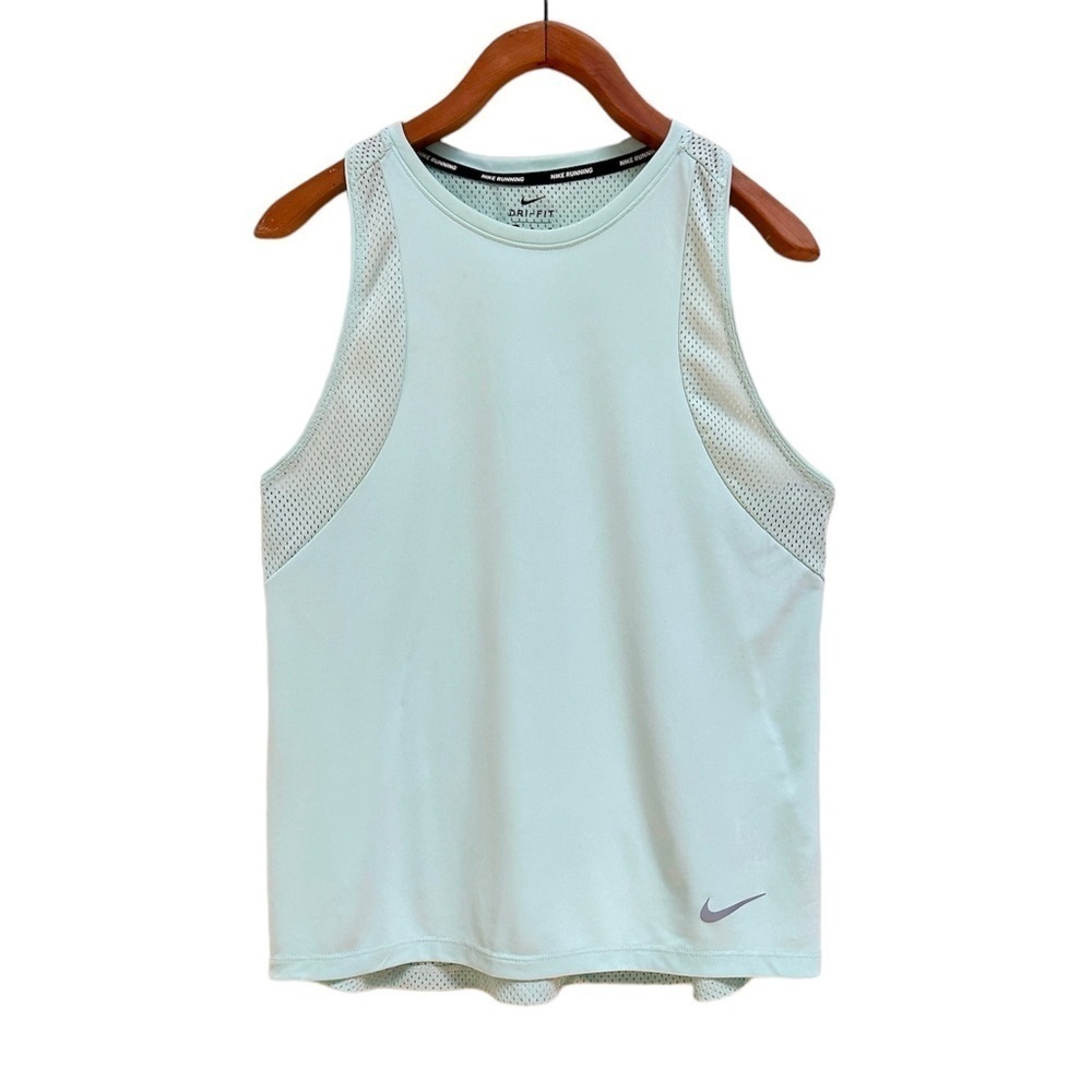 Nike Mint Green Dri Fit Sleeveless Racerback Running Tank Top, Size Medium